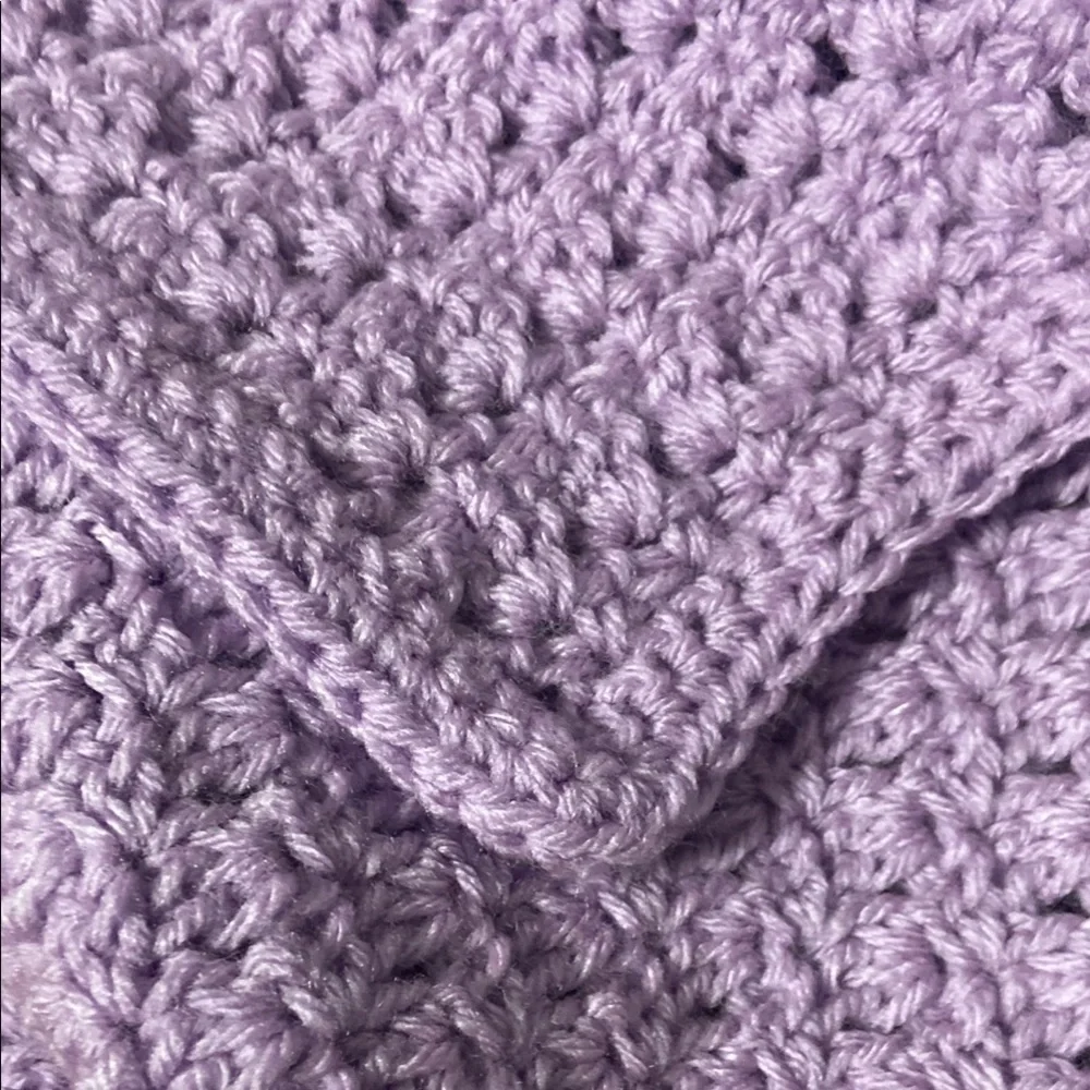 Handmade Beautiful lavender prayer shawl
